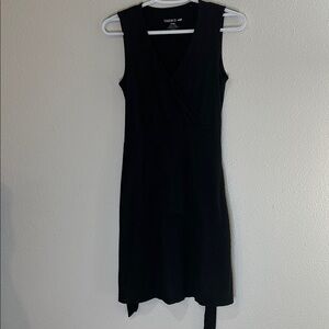 Women's Black Sleeveless Casual Dress